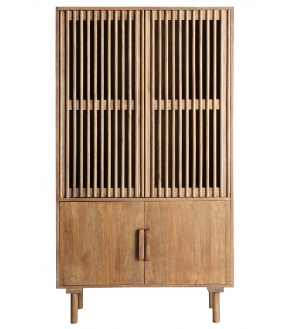 Armario alacena madera de mango acabado natural mdmhogar