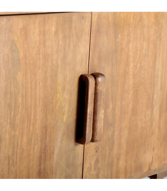 Armario alacena madera de mango acabado natural mdmhogar