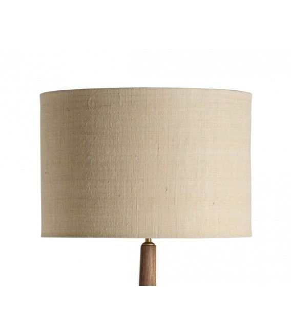 Lámpara de pie grande madera de mango y yute mdmhogar