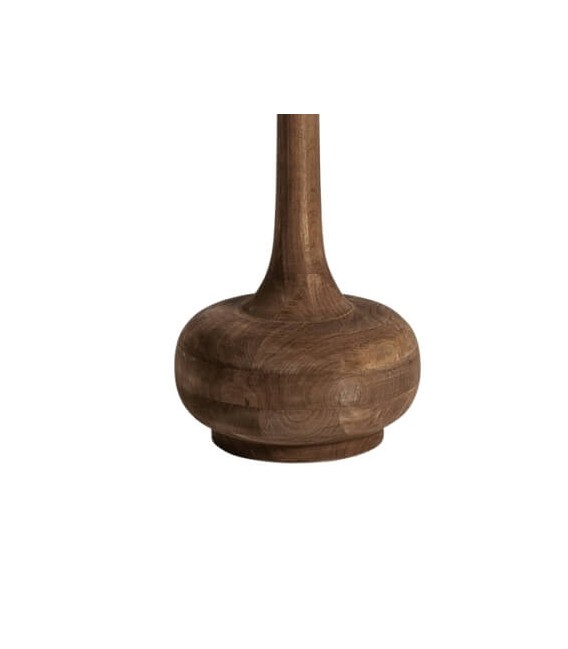 Lámpara de pie grande madera de mango y yute mdmhogar