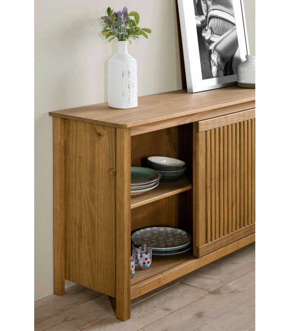 Aparador nuevo rústico realizado en madera maciza pino natural mdmhogar