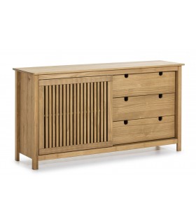 Aparador nuevo rústico realizado en madera maciza pino natural mdmhogar