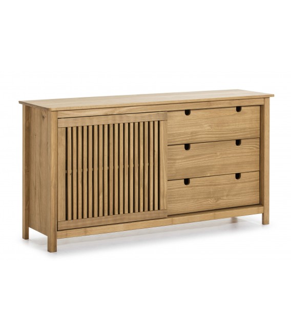 Aparador nuevo rústico realizado en madera maciza pino natural mdmhogar