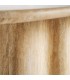 Mesa de comedor grande ovalada travertino natural poro abierto  mdmhogar
