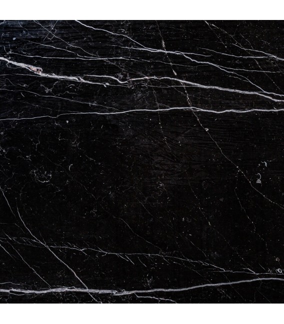 Mesa de comedor grande acero y porcelánico oro y negro, art decó mdmhogar