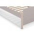Cama individual madera de pino natural y mdf lacado en color topo mdmhogar