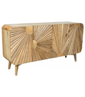 Aparador 4 puertas madera maciza de mango puertas talladas mdmhogar