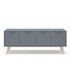 Mueble de Tv mediano nórdico lacado en color gris y madera natural mdmhogar