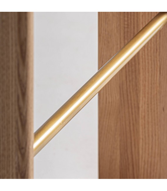 Taburete de barra muy cómodo roble tela boucle en tonos marrones mdmhogar