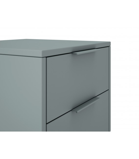 MESITA DE NOCHE PEQUEÑA 40 X 35 X 53 RELIS MADERA NATURAL Y GRIS