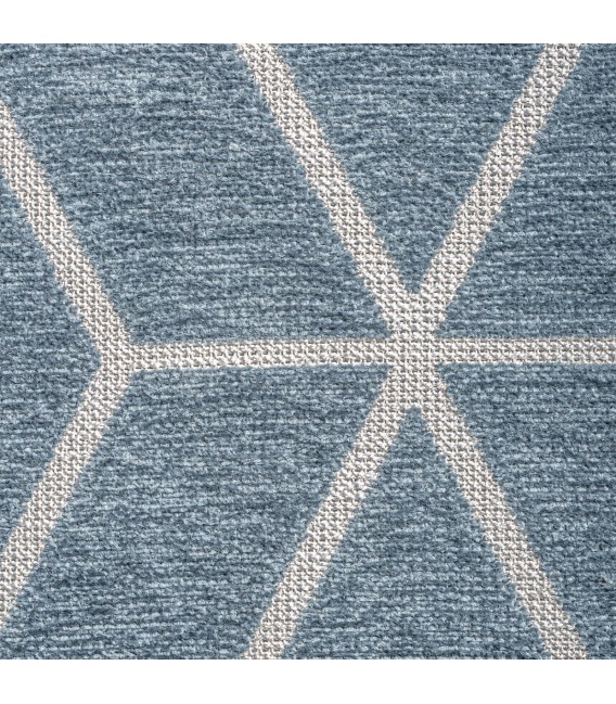 Alfombra grande tonos azules y blancos  de estilo contemporáneo. mdmhogar