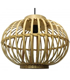 Lámpara de techo bambú natural inspirado en un farol oriental mdmhogar