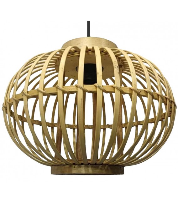 Lámpara de techo bambú natural inspirado en un farol oriental mdmhogar