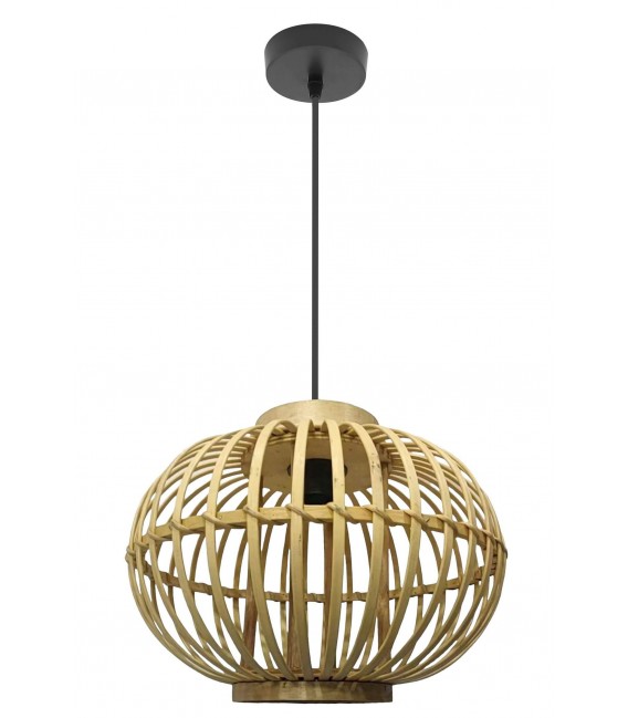 Lámpara de techo bambú natural inspirado en un farol oriental mdmhogar