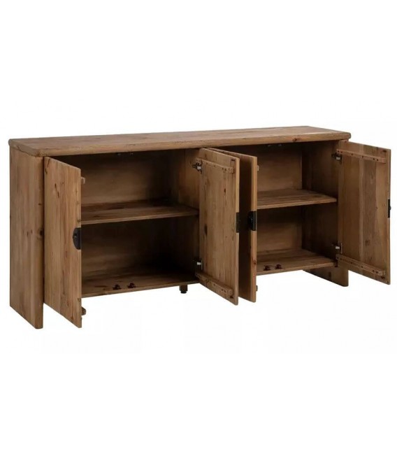Aparador grande artesanal en madera de pino natural reciclada mdmhogar