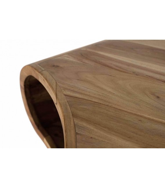 Mesa de centro original madera acacia patas en metal negro mdmhogar