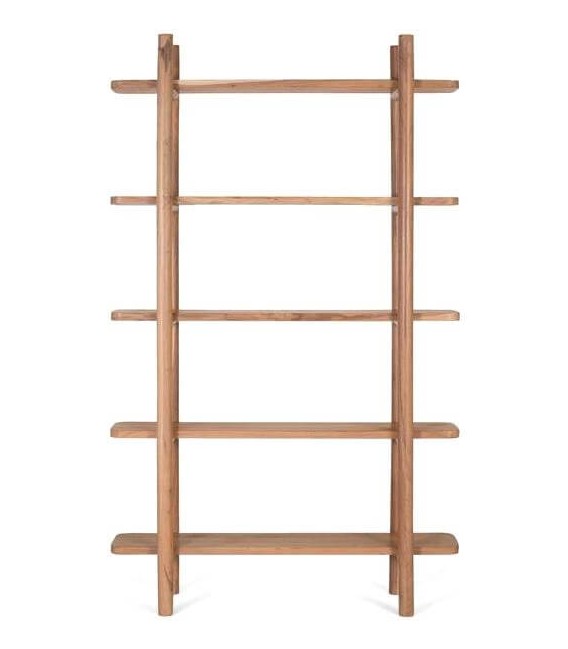 Estantería estilo rústico chic madera de acacia maciza natural mdmhogar