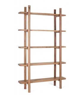 Estantería estilo rústico chic madera de acacia maciza natural mdmhogar