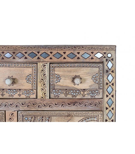 Sinfonier combinado madera maciza detalles pintados a mano mdmhogar