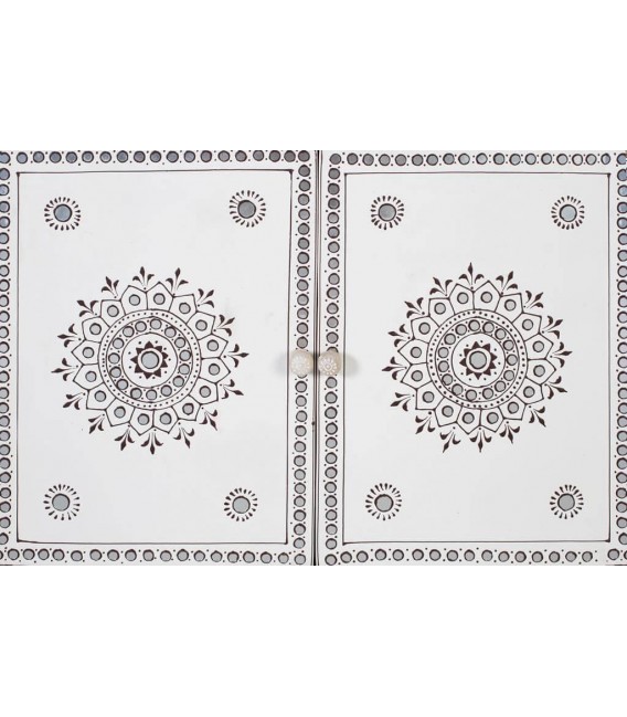 Sinfonier combinado madera maciza detalles pintados a mano mdmhogar