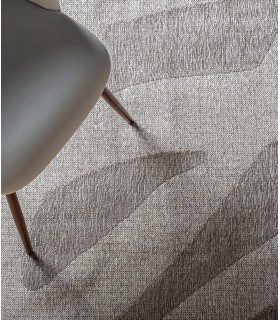 Alfombra grande en tonos topo de estilo contemporáneo. mdmhogar