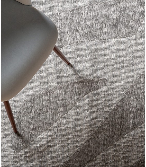 Alfombra grande en tonos topo de estilo contemporáneo. mdmhogar