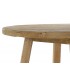 Mesa de comedor redonda madera de pino reciclada tratada natural mdmhogar