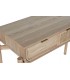 Consola de entrada 3 cajones madera de abeto y ratán natural. mdmhogar