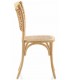 Silla cómoda madera de olmo natural yute trenzado acabado natural. mdmhogar