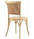 Silla cómoda madera de olmo natural yute trenzado acabado natural. mdmhogar