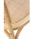Silla cómoda madera de olmo natural yute trenzado acabado natural. mdmhogar