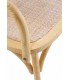 Sillón de comedor cómodo madera de olmo yute natural mdmhogar