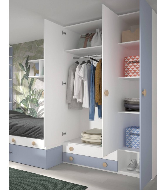 Mueble juvenil modular alta calidad fabricación nacional Tres Cantos mdmhogar