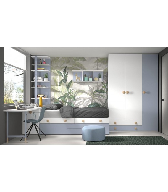 Mueble juvenil modular alta calidad fabricación nacional Tres Cantos mdmhogar