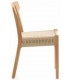 Silla cómoda madera natural asiento en yute trenzado natural mdmhogar