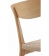Silla cómoda madera natural asiento en yute trenzado natural mdmhogar