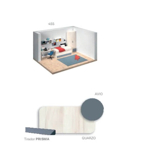 Mueble juvenil modular de calidad de fabricación nacional. Tres Cantos