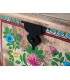 Baúl madera maciza y con todos los detalles pintados a mano