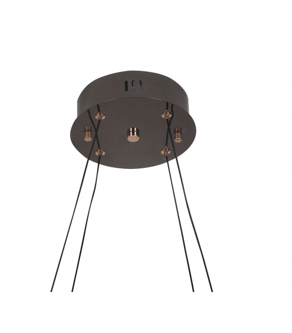 Lámpara de techo metal y cristal luz led integrado. mdmhogar