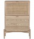 Mueble zapatero 2 zapateros dobles madera de abeto y ratán natural mdmhogar