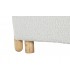 Sillón cómodo tela boucle color blanco patas en madera natural mdmhogar