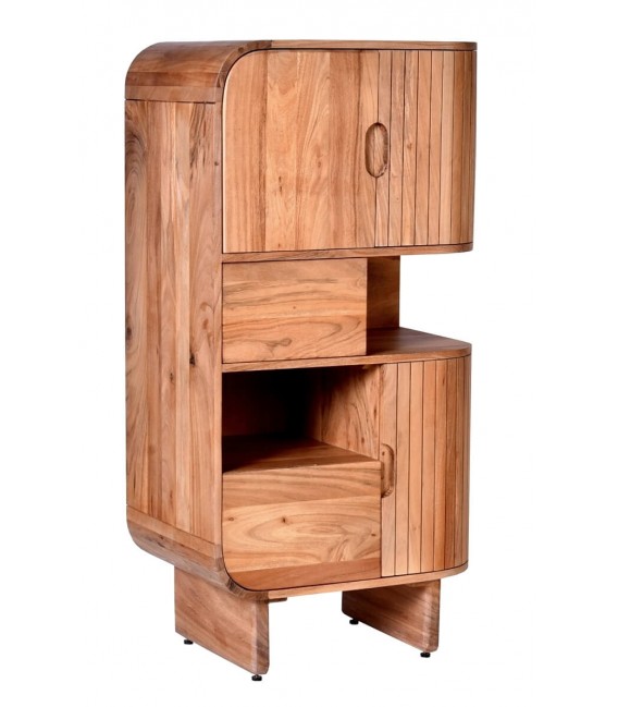 Armario bajo muy original realizado en madera de acacia mdmhogar