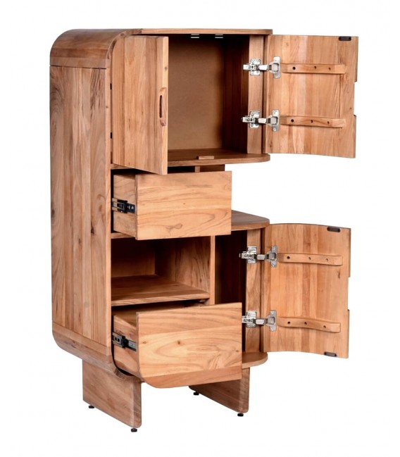 Armario bajo muy original realizado en madera de acacia mdmhogar