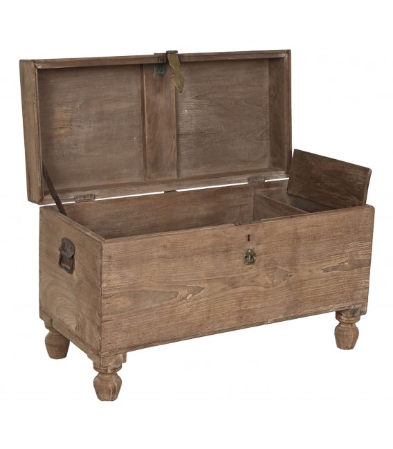 Arcón realizado en madera de pino natural reciclada mdmhogar