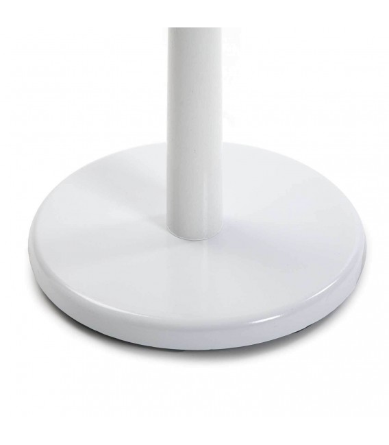 Perchero de pie original con 8 colgadores metal y madera blanco mdmhogar