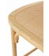 Taburete barra cómodo  madera de olmo natural yute trenzado natural mdmhogar