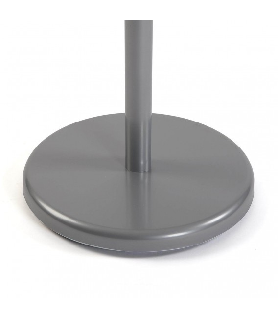 Perchero de pie con 6 colgadores madera natural metal gris mdmhogar