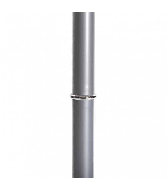 Perchero de pie con 6 colgadores madera natural metal gris mdmhogar