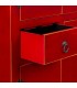 Armario estilo oriental madera lacada en rojo cantos perfilados en oro mdmhogar
