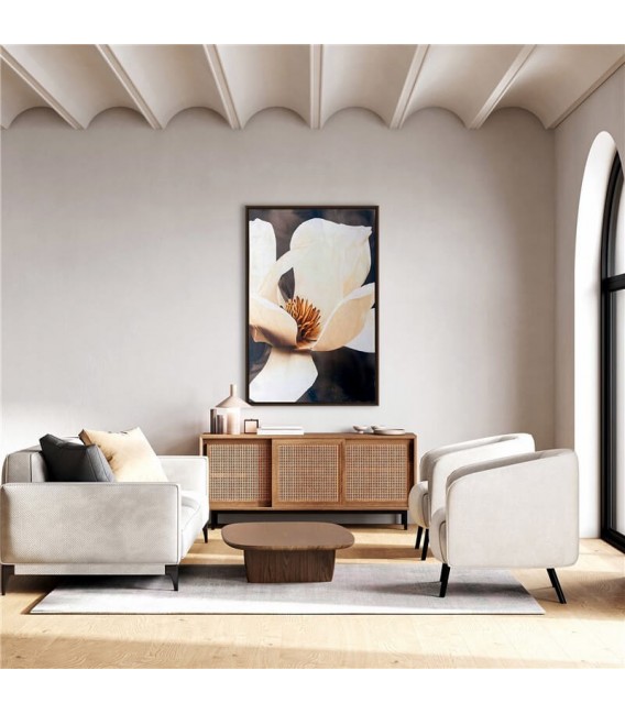 Bonito cuadro vertical motivo flor de magnolia mdmhogar